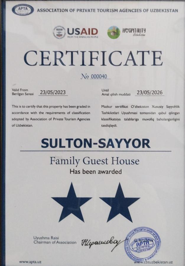 Sulton-Sayyor Hotel Khiva Ngoại thất bức ảnh